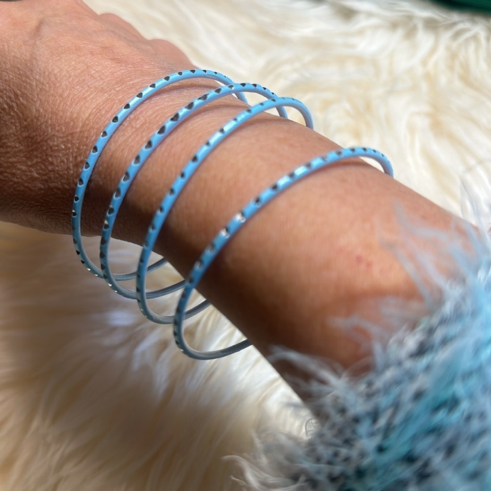 Blue bangles - Picture 2 of 5